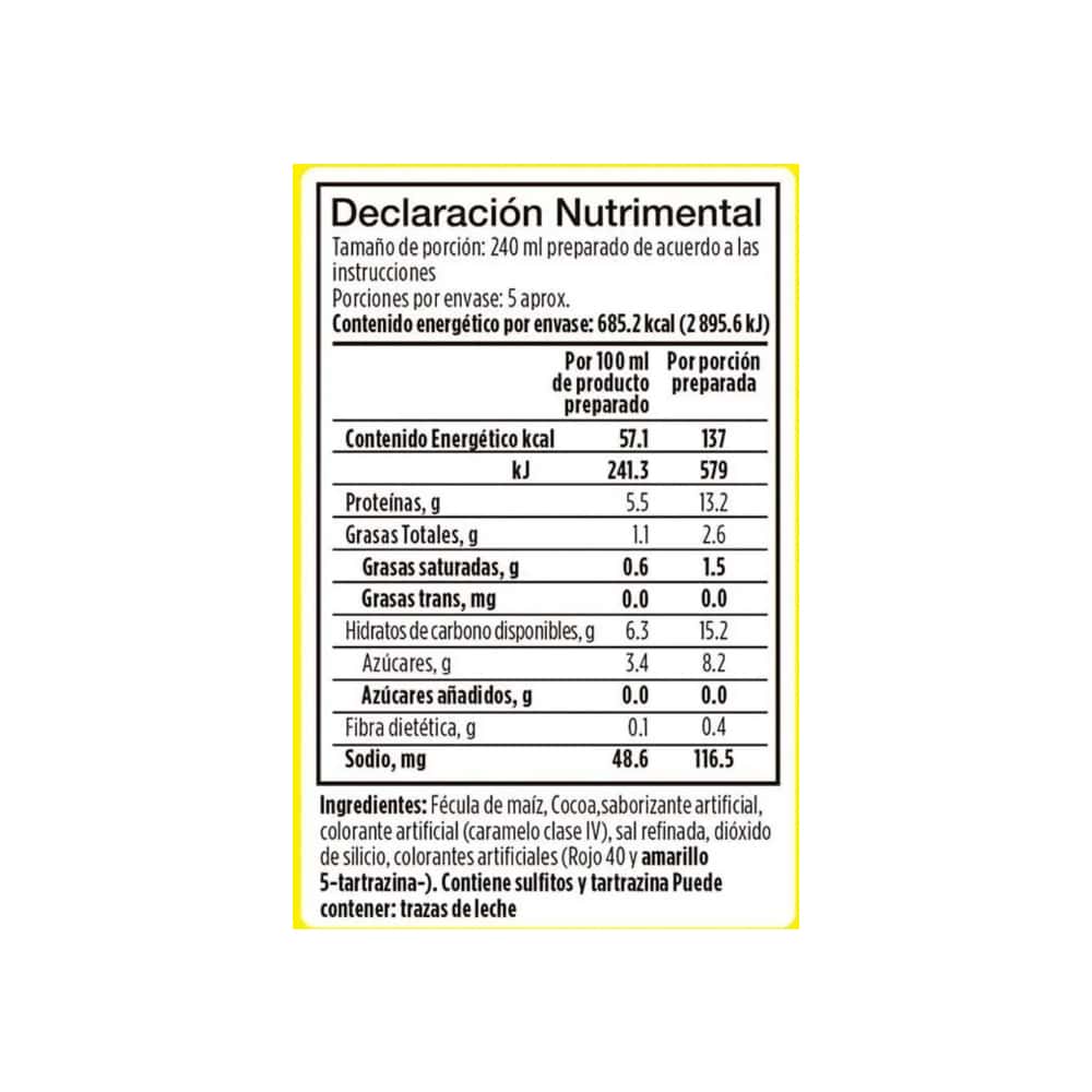 Fécula de maíz para preparar atole sabor chocolate Bütler (43 g / 1.5 oz) - Miniatura 3