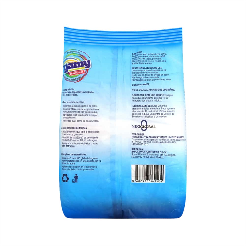 Detergente en polvo multiusos Yamy (900 g / 1.98 lb) - Miniatura 2