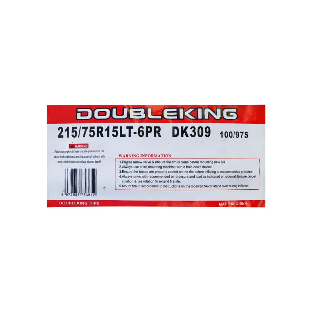 Neumático -goma- para carro 215/75R15LT Double King DK309 - Miniatura 3