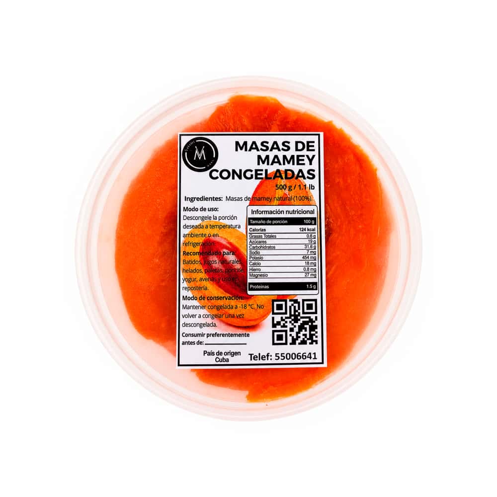 Masas de mamey congeladas Marvan (500 g / 1.10 lb) - Miniatura 2