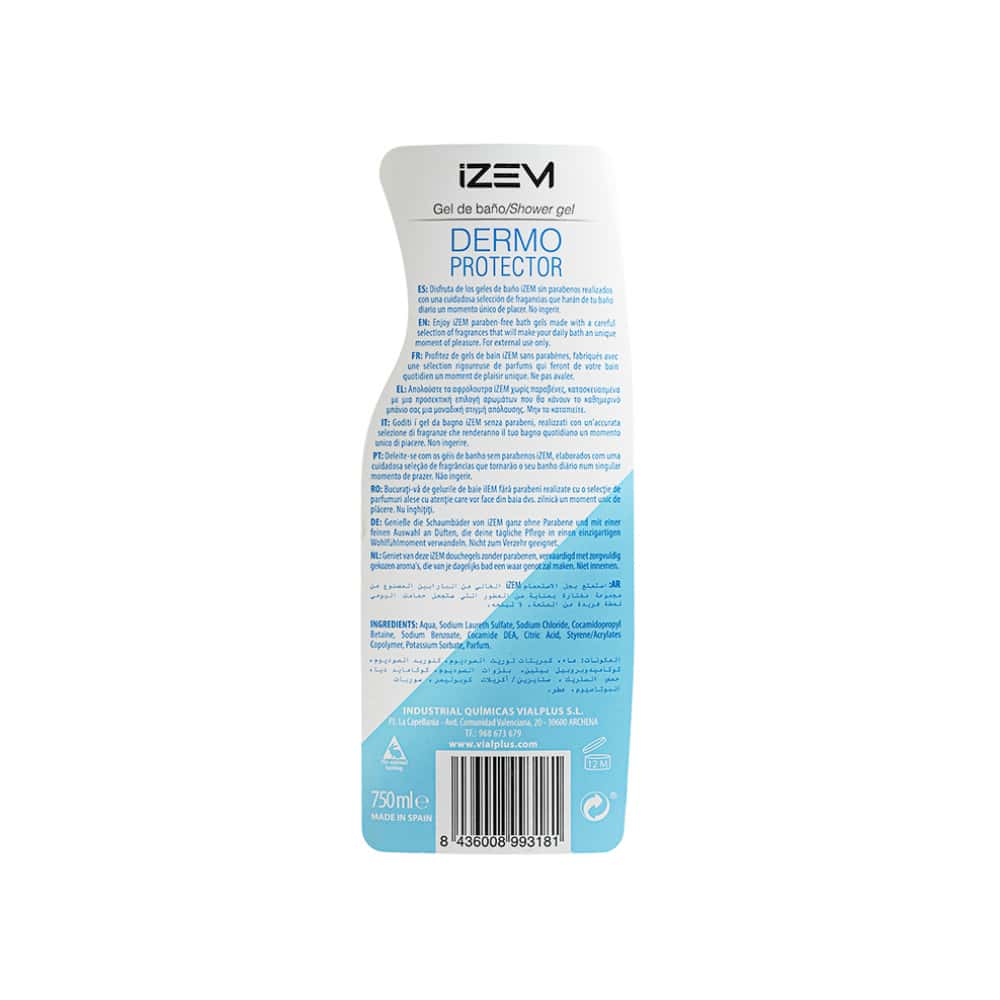 Gel de baño dermo protector Izem (750 ml) - Miniatura 3