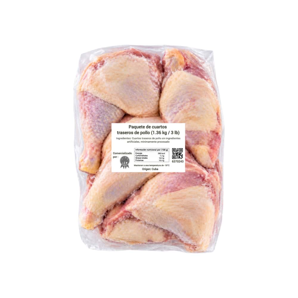 Paquete de cuartos traseros de pollo Pida (1.36 kg / 3 lb) - Miniatura 2