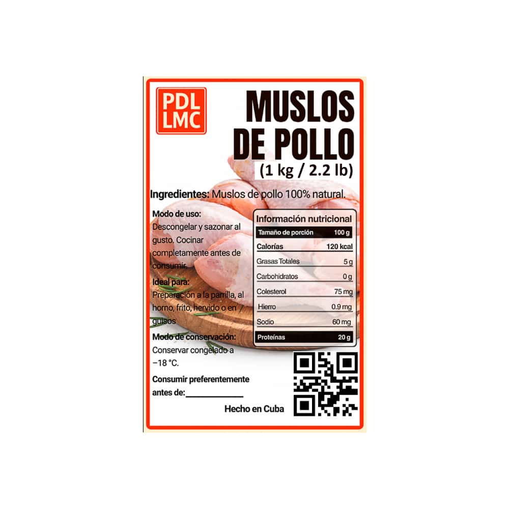 Muslos de pollo PDL LMC (1 kg / 2.2 lb) - Miniatura 2