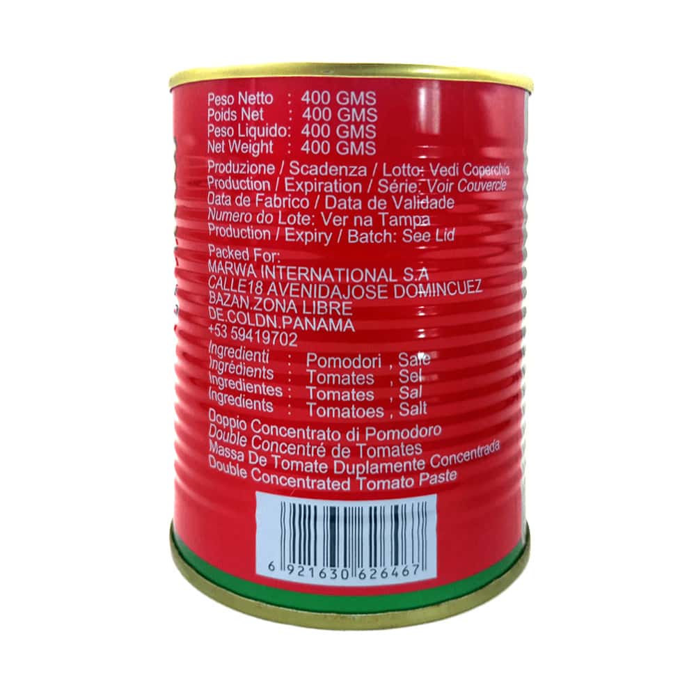Pasta de tomate Marwa (400 g / 14.1 oz) - Miniatura 6