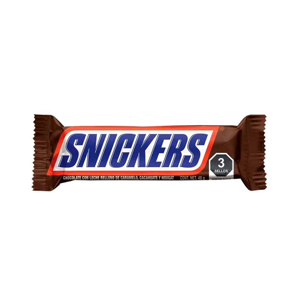 Barra de chocolate con relleno de caramelo y cacahuetes Snickers (48 g / 1.69 oz) - Miniatura 3