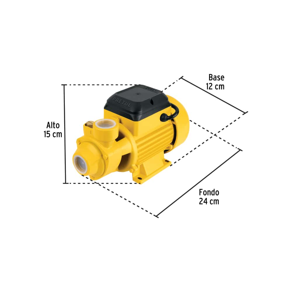 Bomba periférica de agua 1/2 HP Pretul BOAP-1/2P3 - Miniatura 2