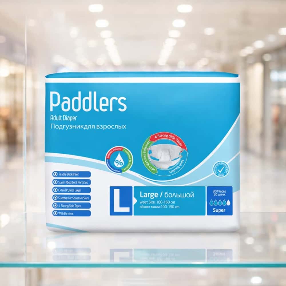 Pañales desechables para adulto talla L Paddlers (30 U) - Miniatura 4