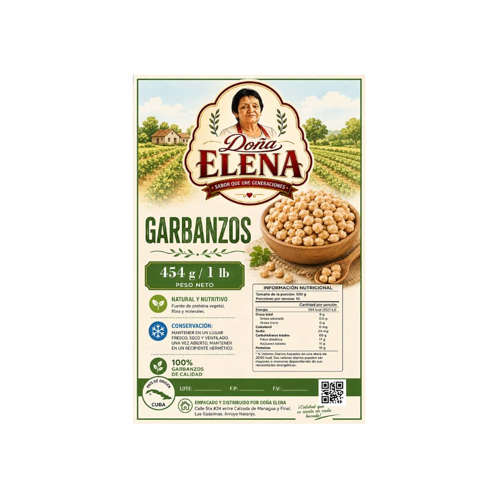 Garbanzos Doña Elena (454 g / 1 lb) - Miniatura 2