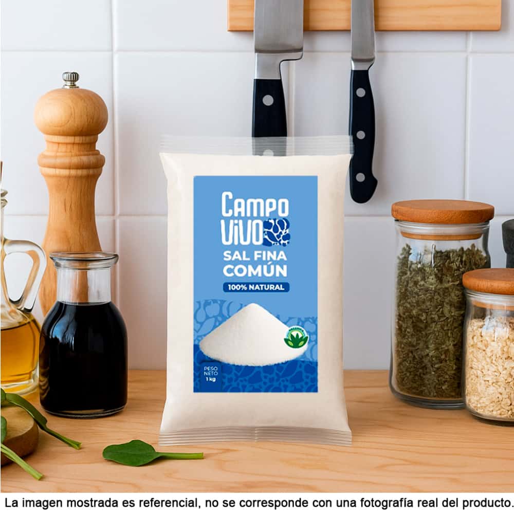 Sal fina común Campo Vivo (6 x 1 kg / 2.2 lb) - Miniatura 5