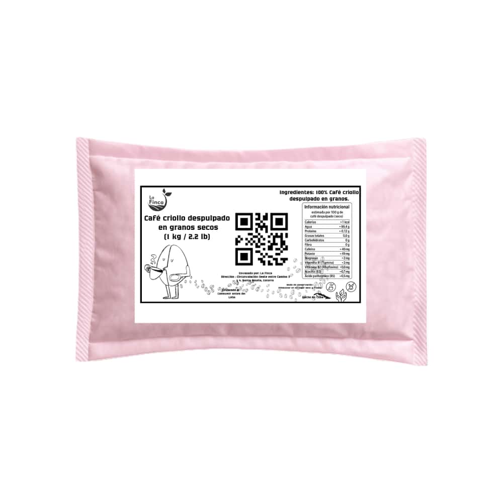 Café criollo despulpado en granos secos La Finca (1 kg / 2.2 lb) - Miniatura 1