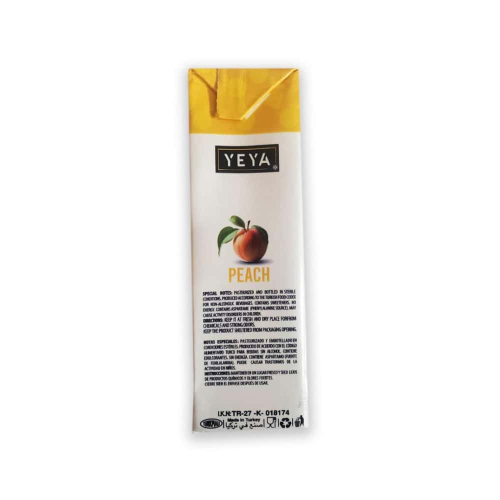 Bebida saborizada sabor durazno YEYA (200 ml) - Miniatura 5