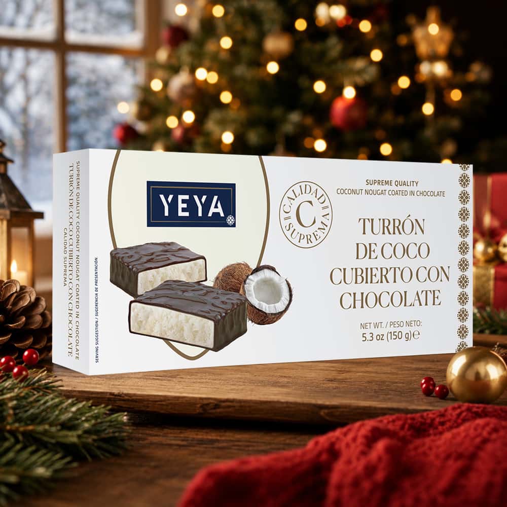 Turrón de chocolate con coco Calidad suprema YEYA (150 g / 5.3 oz) - Miniatura 2