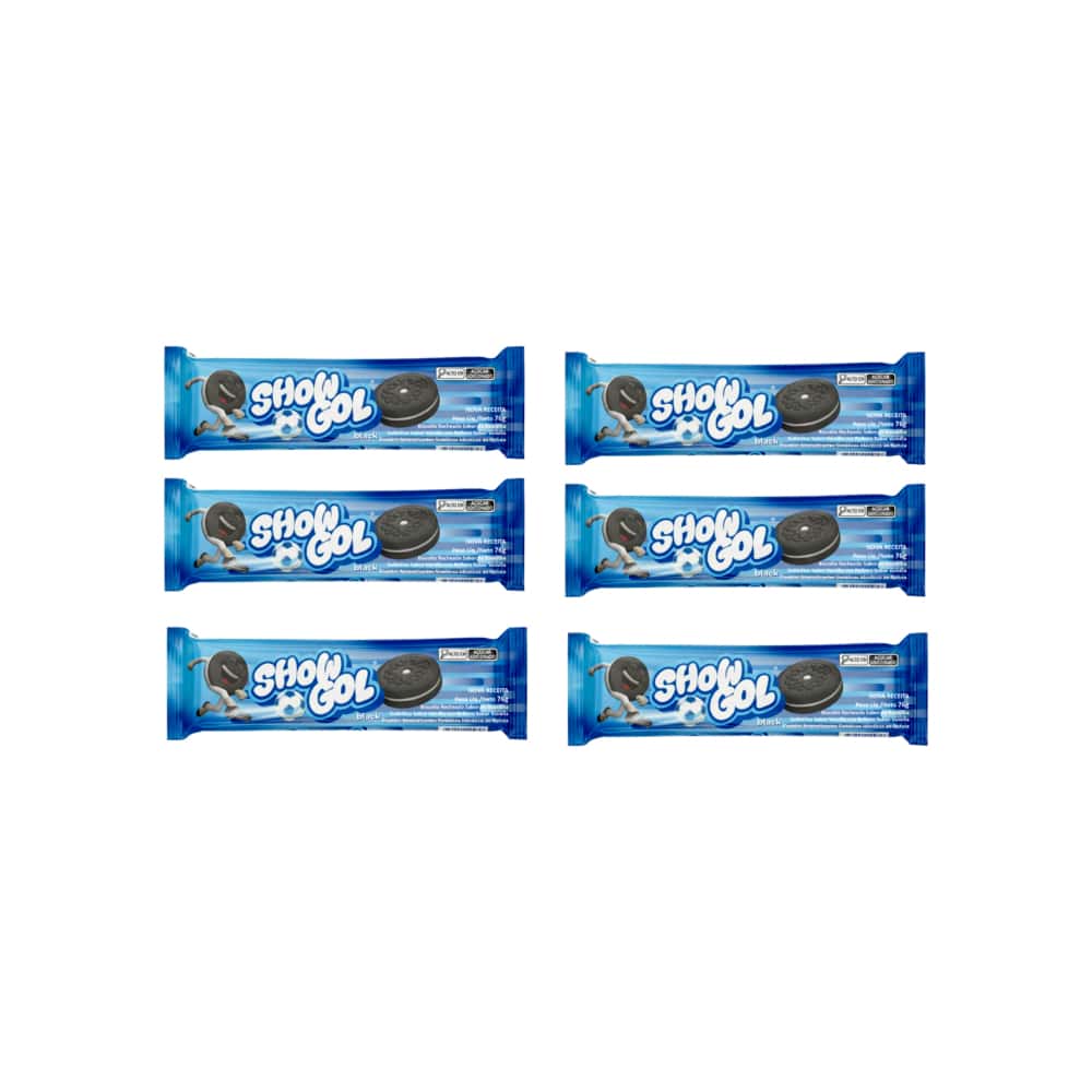Galletas rellenas con crema sabor vainilla Show Gol (6 x 76 g / 2.68 oz) - Miniatura 1