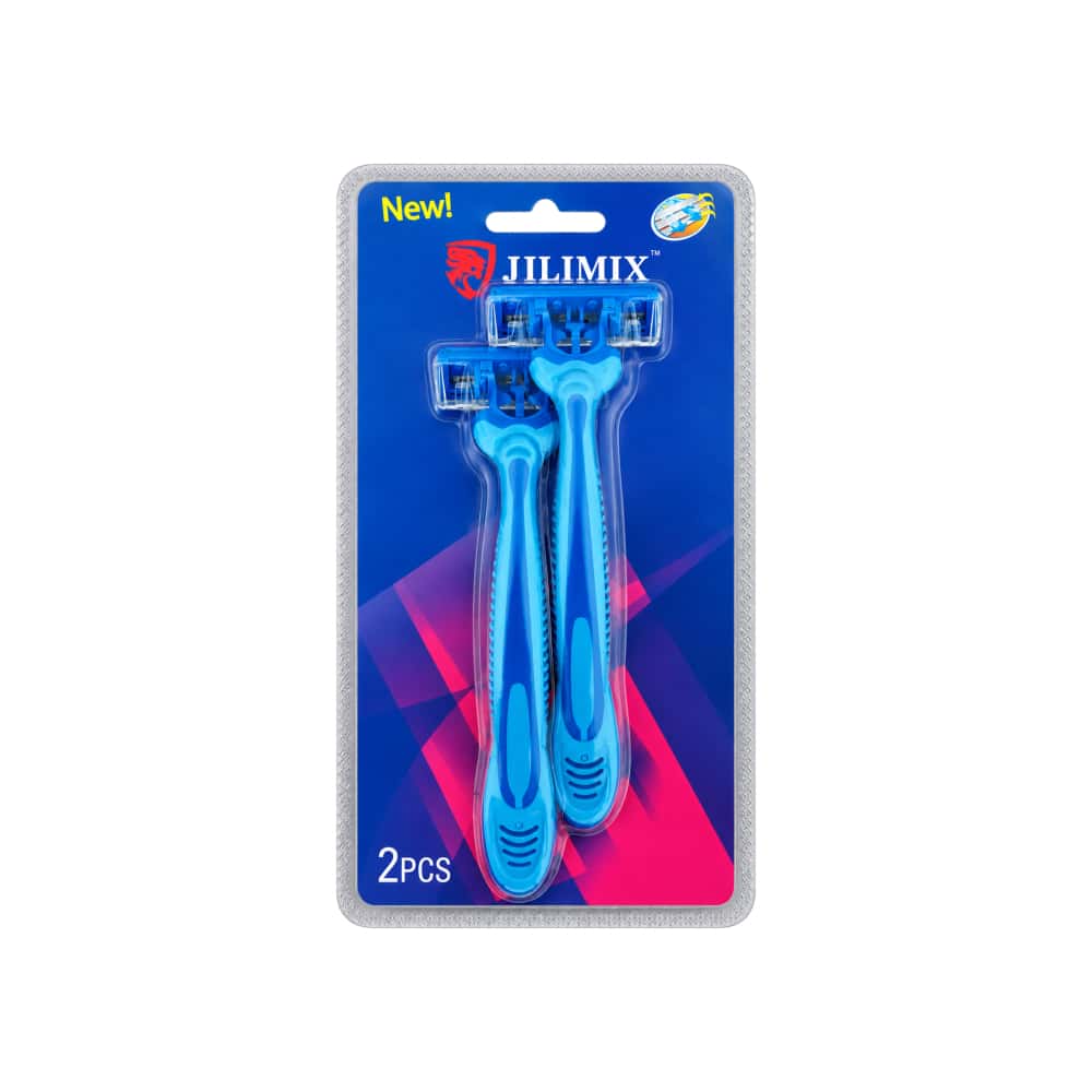 Máquinas de afeitar desechables de 3 hojas Jilimix (2 U) - Miniatura 1