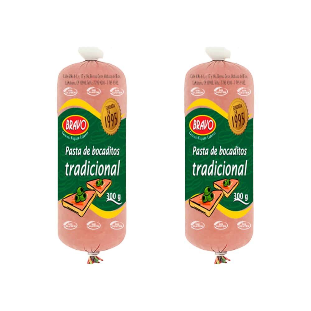 Pasta de bocadito tradicional Bravo (2 x 300 g / 10.6 oz) - Miniatura 1