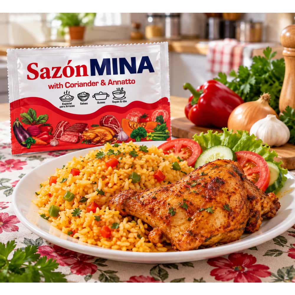 Sazón cilantro y achiote Mina (5 g) - Miniatura 3