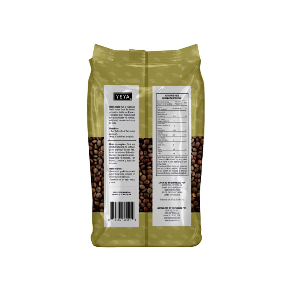 Lentejas Yeya (3 x 1 kg / 2.2 lb) - Miniatura 3