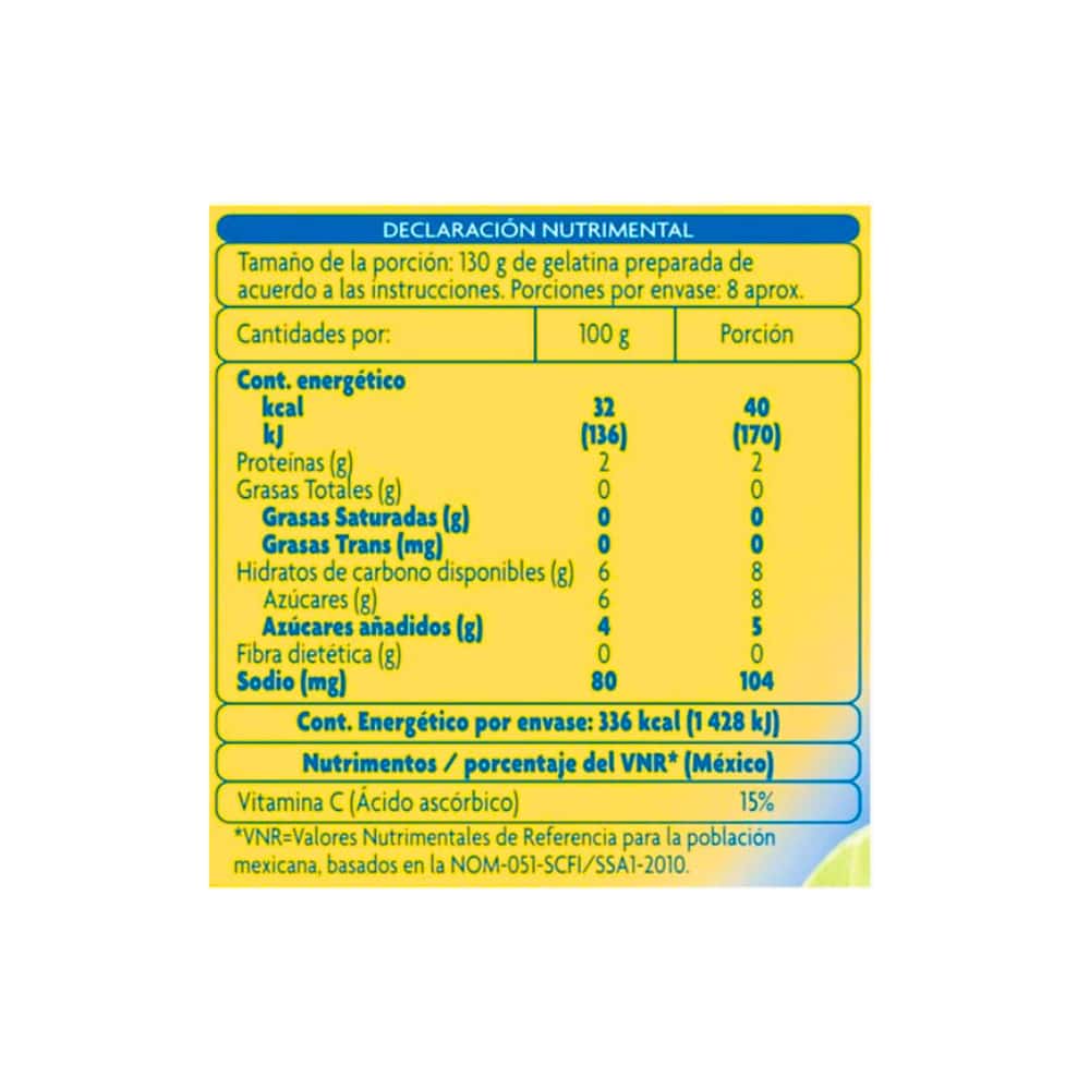 Polvo para preparar gelatina sabor limón Pronto (84 g / 2.9 oz) - Miniatura 3