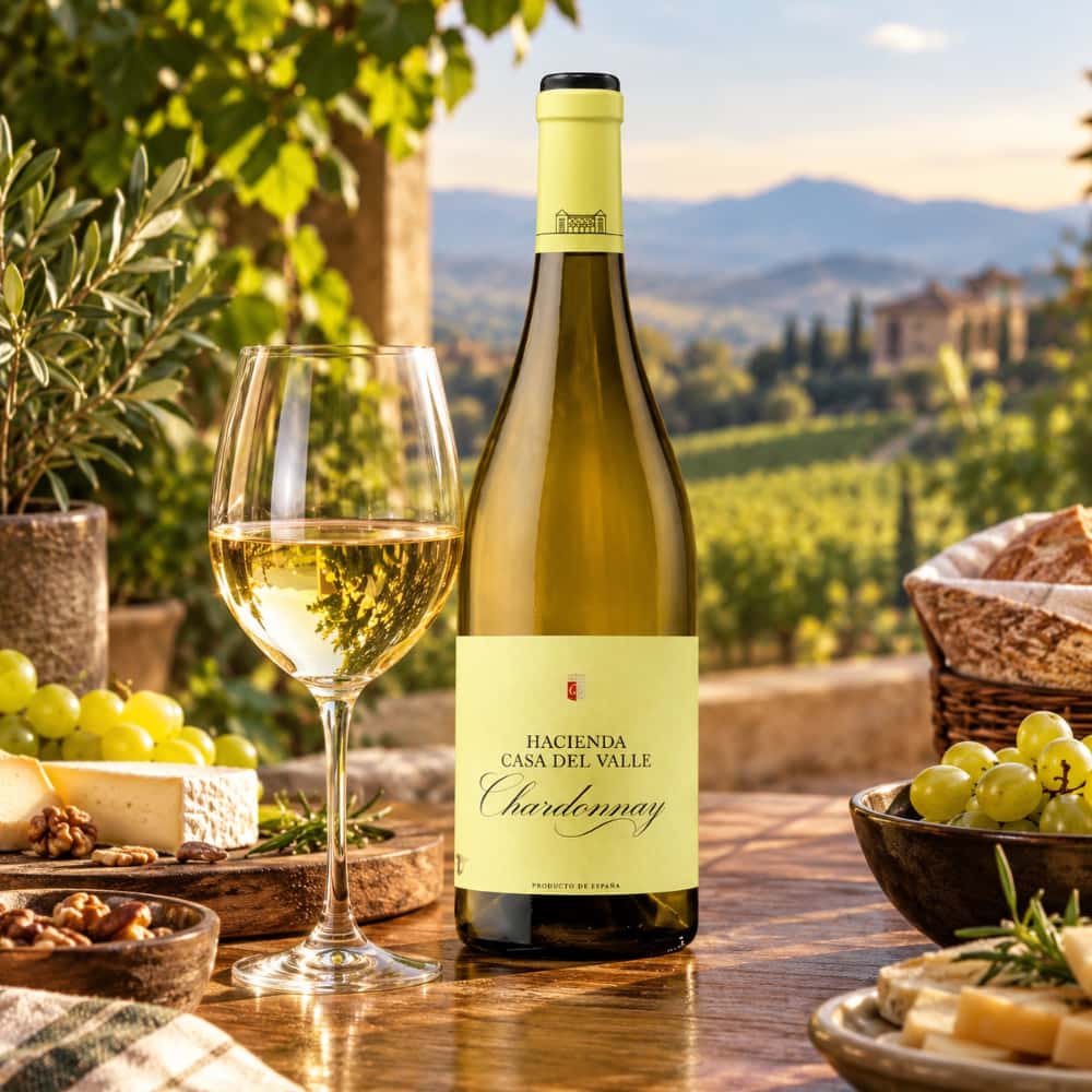 Vino blanco Hacienda Casa del Valle Chardonnay (750 ml) - Miniatura 2
