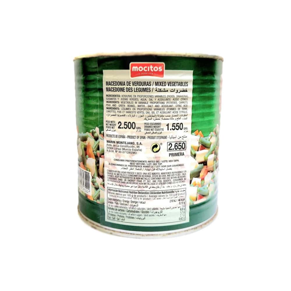 Macedonia de verduras Mocitos (2.5 kg / 5.51 lb) - Miniatura 5