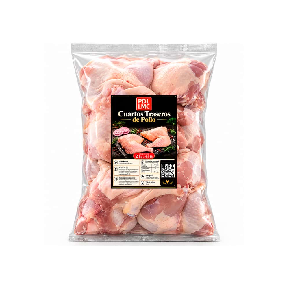Cuartos traseros de pollo con piel y con hueso PDL LMC (2 kg / 4.4 lb) - Miniatura 2