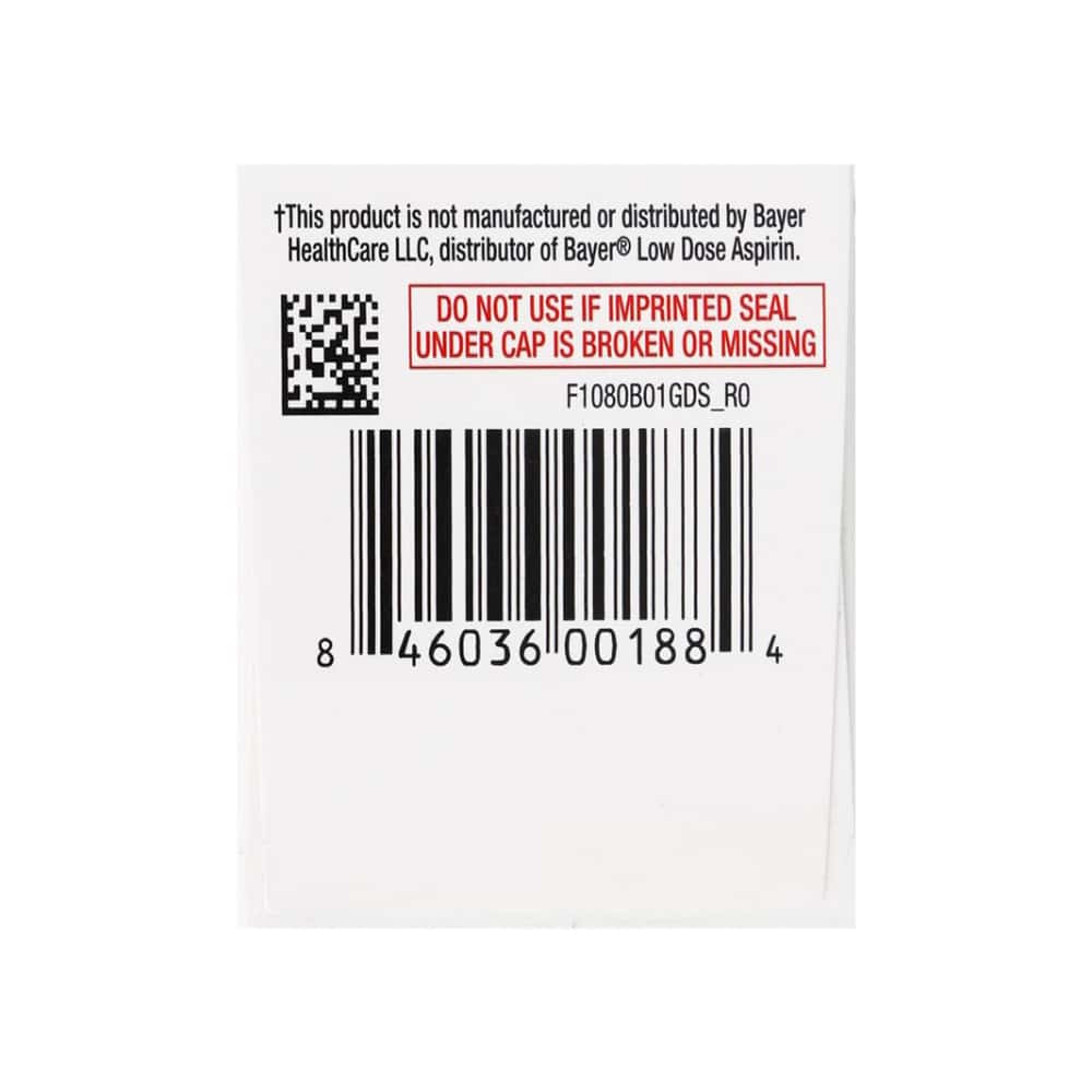 Aspirina. Ácido acetilsalicílico 81 mg GoodSense (120 tabletas) - Miniatura 9