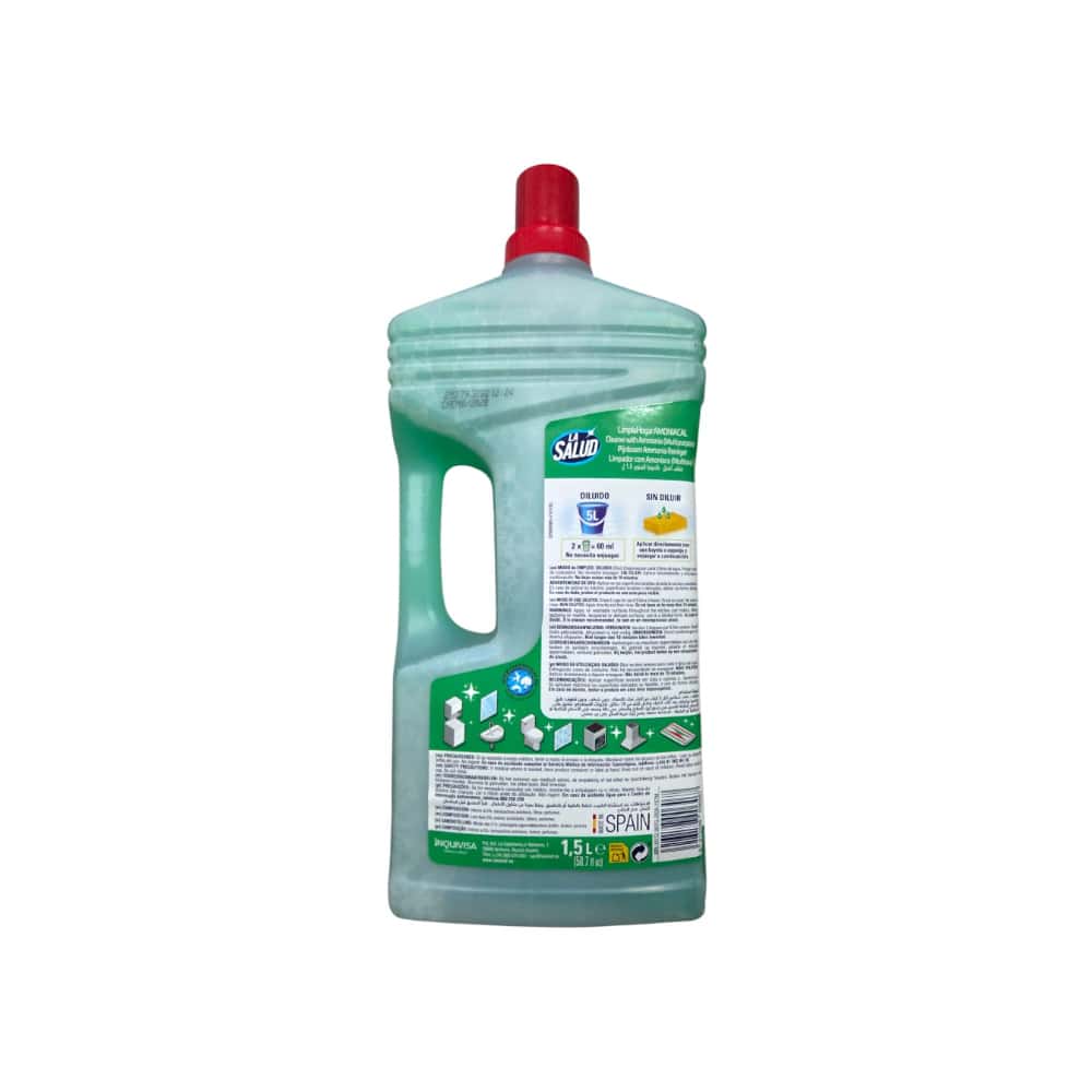 Limpiador multiusos desengrasante amoniacal pino La Salud (1.5 L / 50.7 fl. oz.) - Miniatura 2