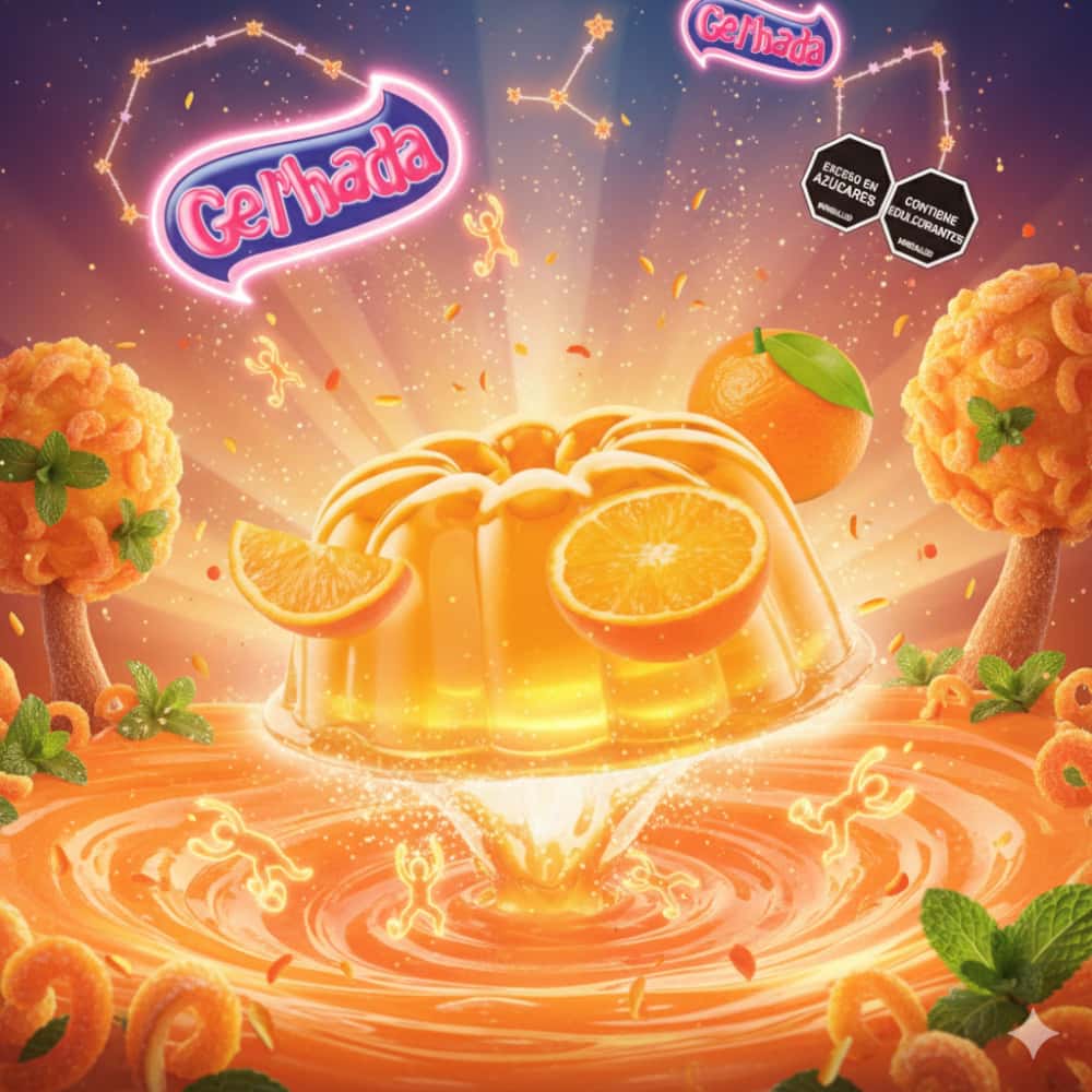 Gelatina sabor a naranja Gel’hada (6 X 35 g / 1.23 oz) - Miniatura 4