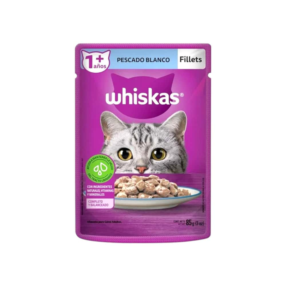 Comida para gatos adultos filletes de pescado blanco Whiskas (85 g / 2.99 oz) - Miniatura 3
