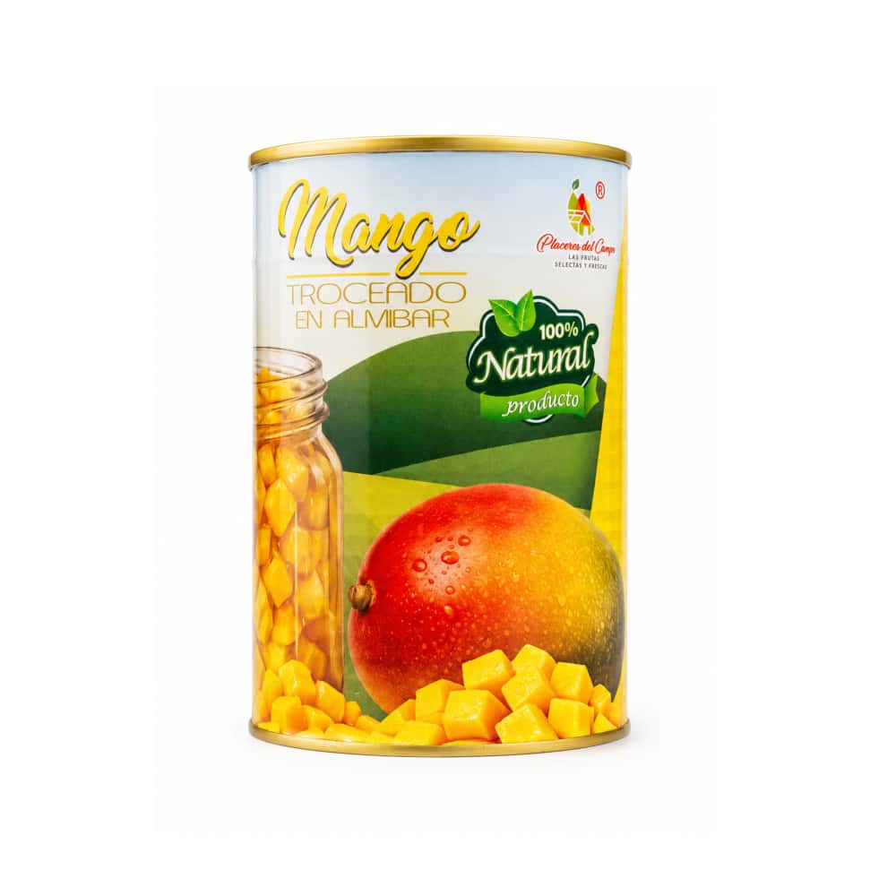 Mango troceado en almíbar Placeres del Campo (460 g / 1.01 lb) - Miniatura 1