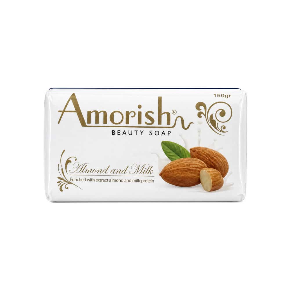 Jabón de belleza con almendras y leche Amorish (150 g / 5.29 oz) - Miniatura 1