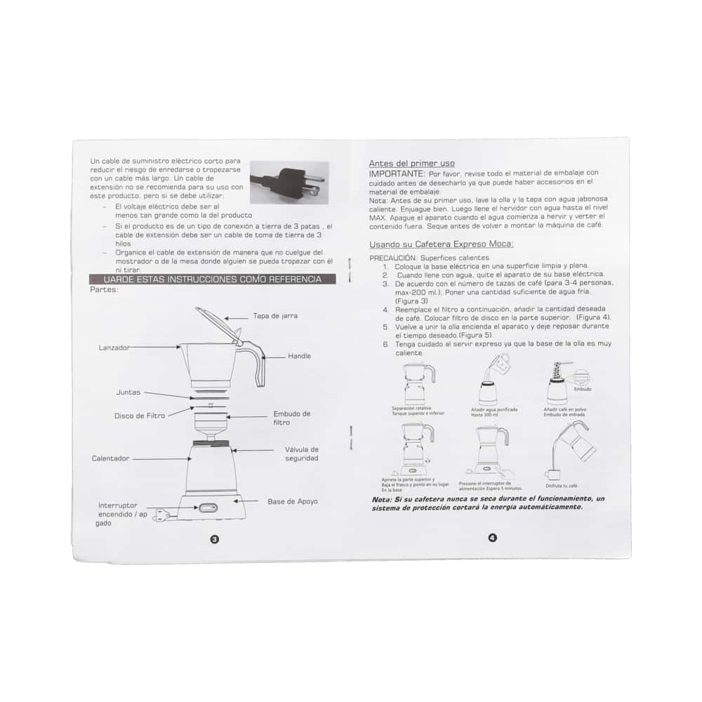 Cafetera eléctrica de 6 tazas Royal RCE-1711 - Miniatura 4