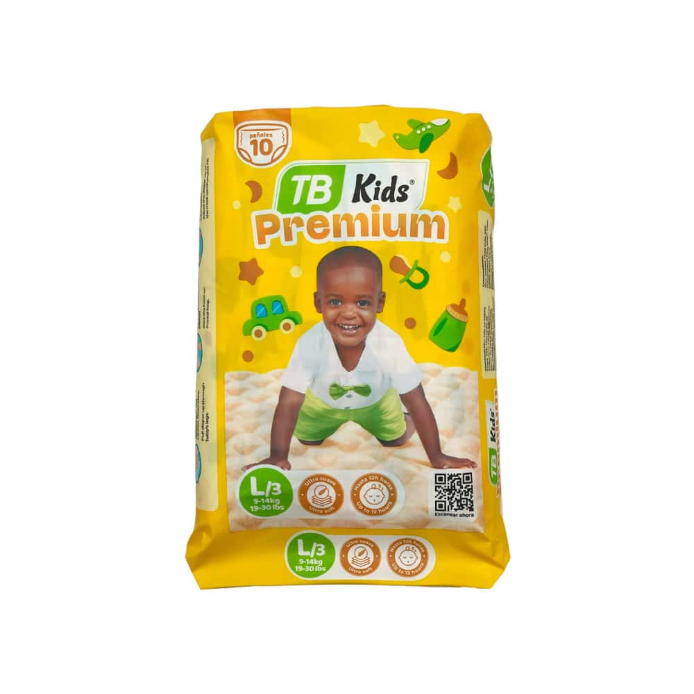 Pañales para bebe TB Kids talla L/3 (10 U) - Miniatura 1