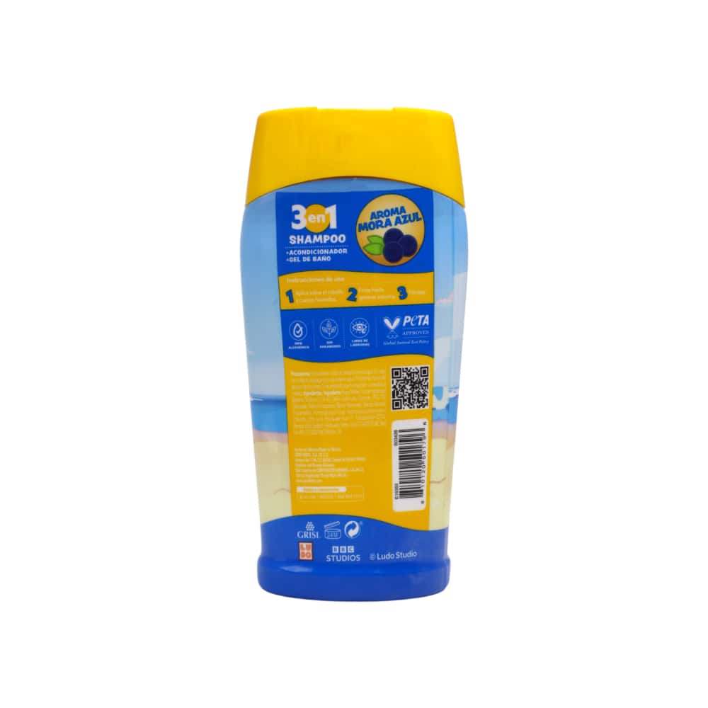 Champú infantil 3 en 1 aroma mora azul Bluey Grisi Kids (300 ml) - Miniatura 2