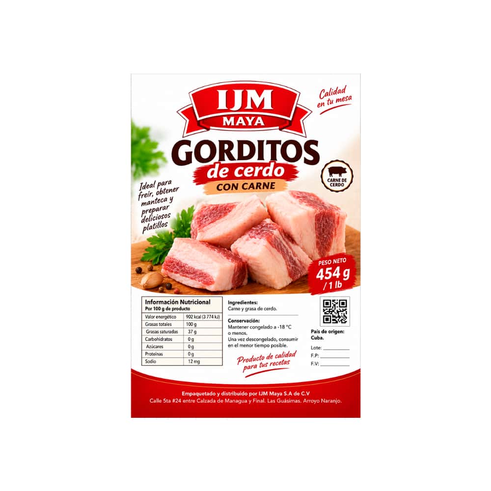 Gorditos de cerdo con carne IJM Maya (454 g / 1 lb) - Miniatura 2