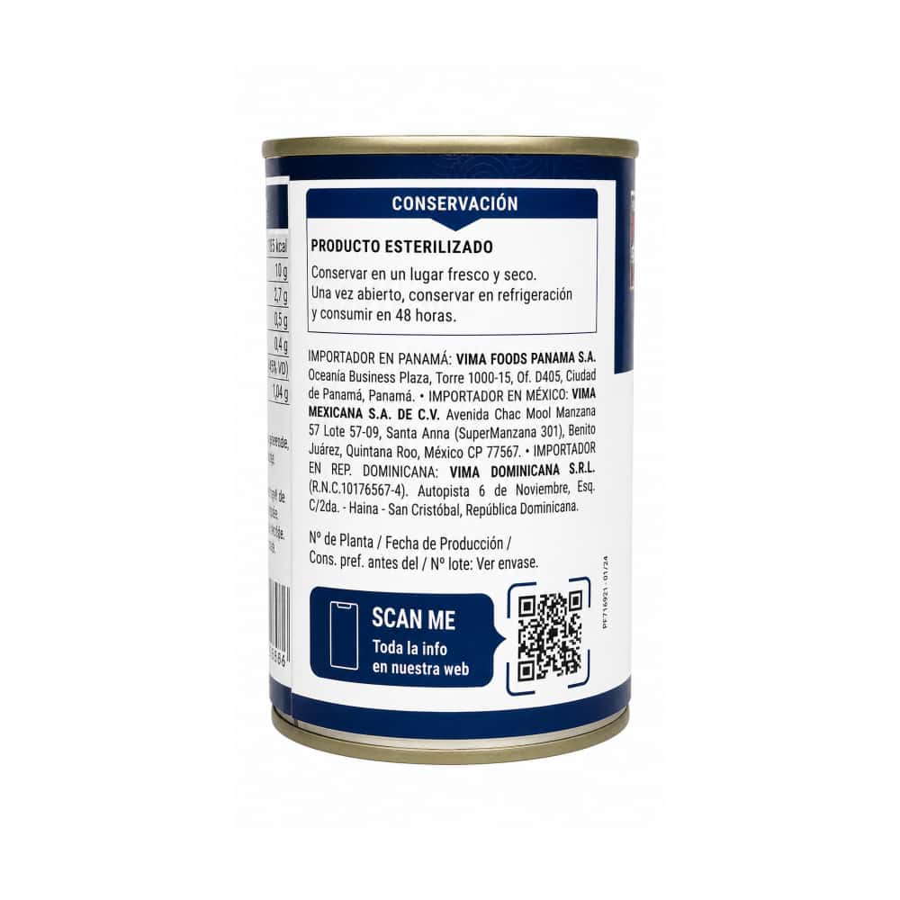 Troncho de pescado en aceite vegetal Vima Foods (425 g / 15 oz) - Miniatura 2