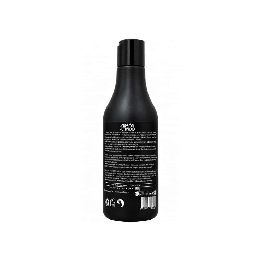 Champú de carbón activado y linaza NT (300 ml / 10.1 oz) - Miniatura 2