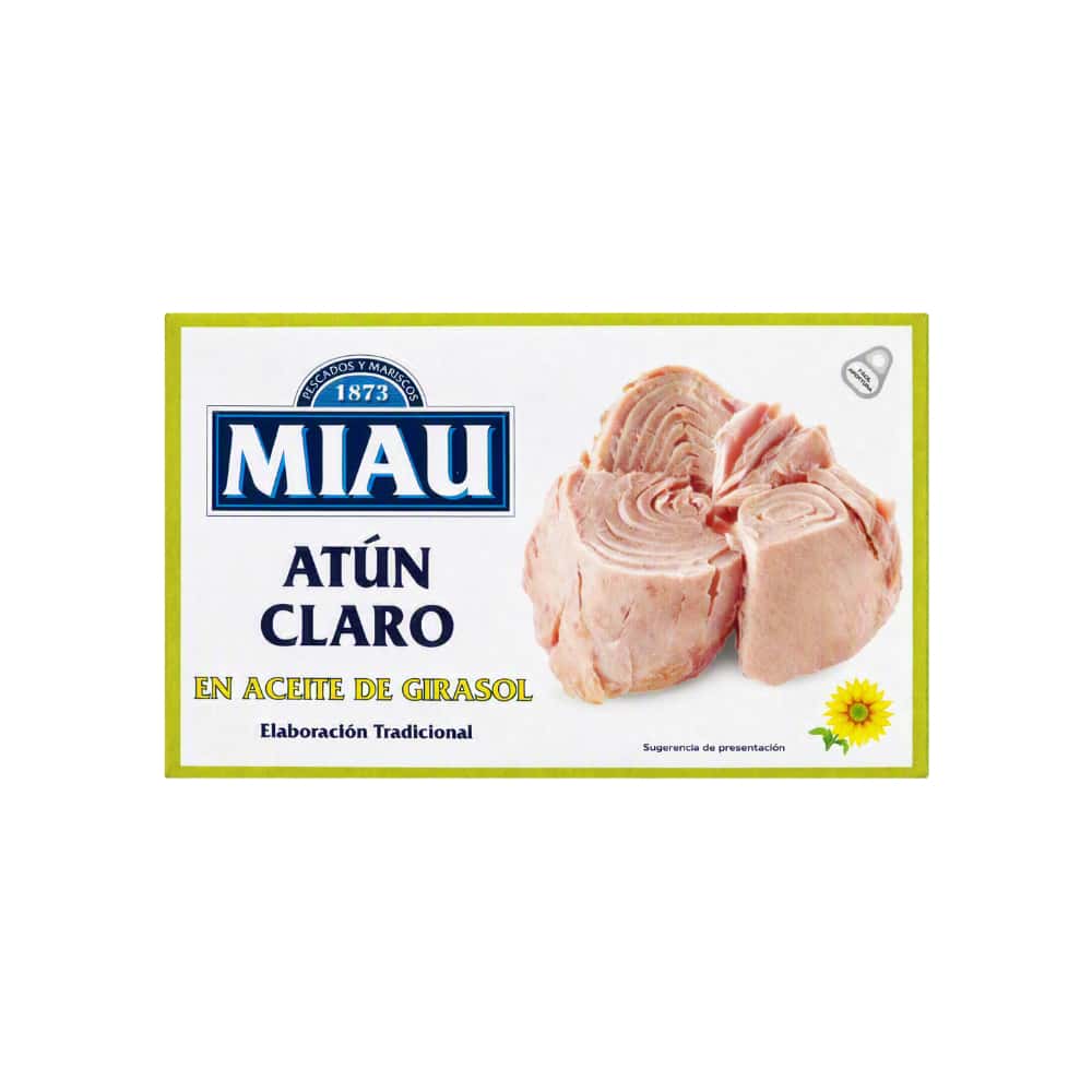 Atún claro en aceite de girasol Miau (110 g / 3.8 oz) - Miniatura 1
