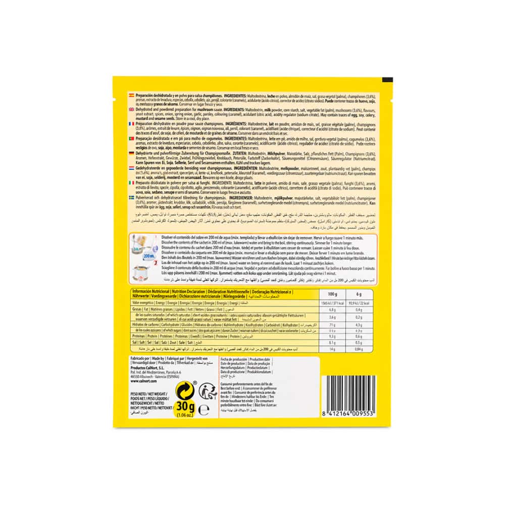 Salsa de champiñones CalNort (30 g / 1.06 oz) - Miniatura 4