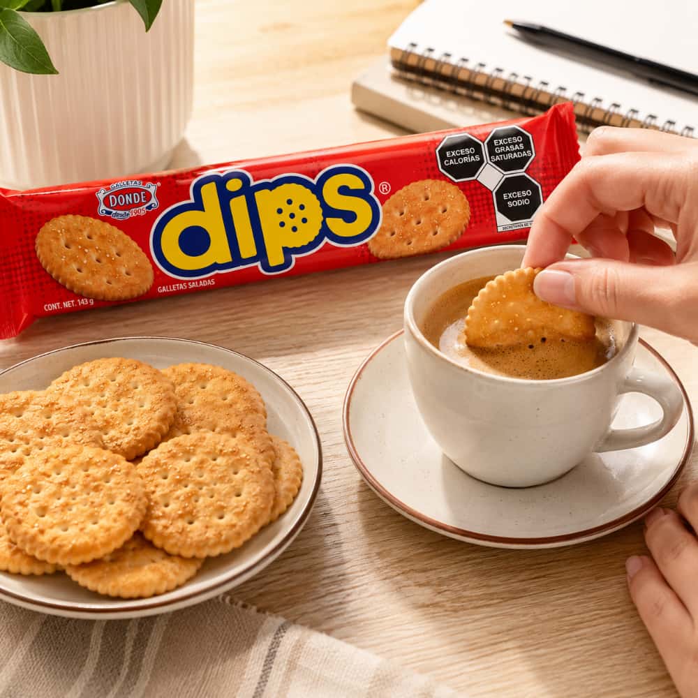 Galletas saladas sabor mantequilla Dips Dondé (143 g / 5.04 oz) - Miniatura 5