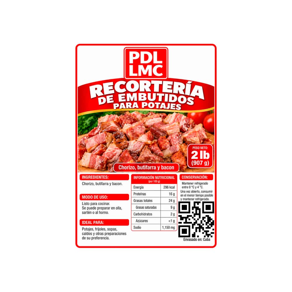 Recortería de embutidos para potajes PDL LMC (907 g / 2 lb) - Miniatura 3
