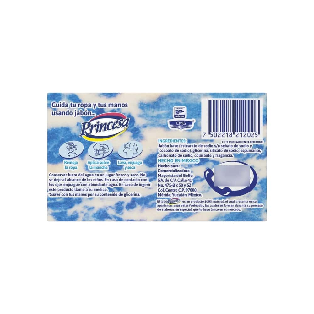 Jabón de lavar veteado Princesa (200 g / 7.05 oz) - Miniatura 2