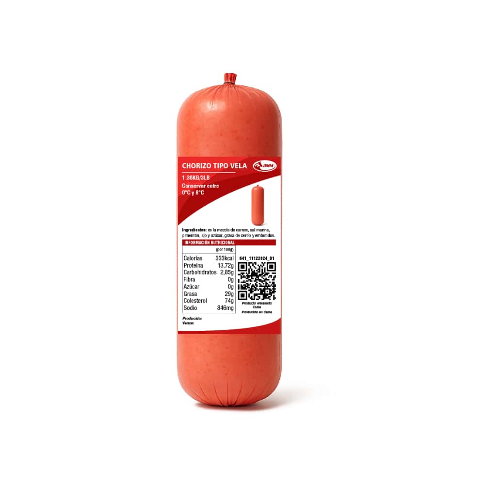 Chorizo tipo vela Jimm (1.36 kg / 3 lb) - Miniatura 3
