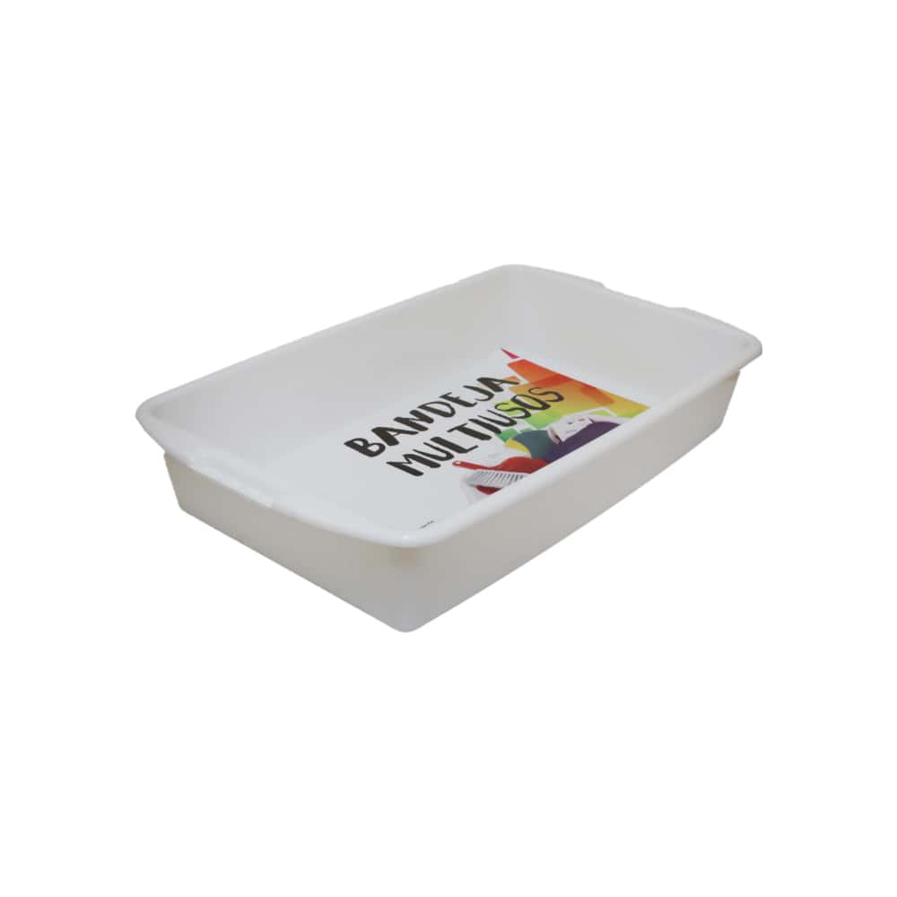 Bandeja de plástico color blanco de 47 cm Casa y Menaje - Miniatura 4