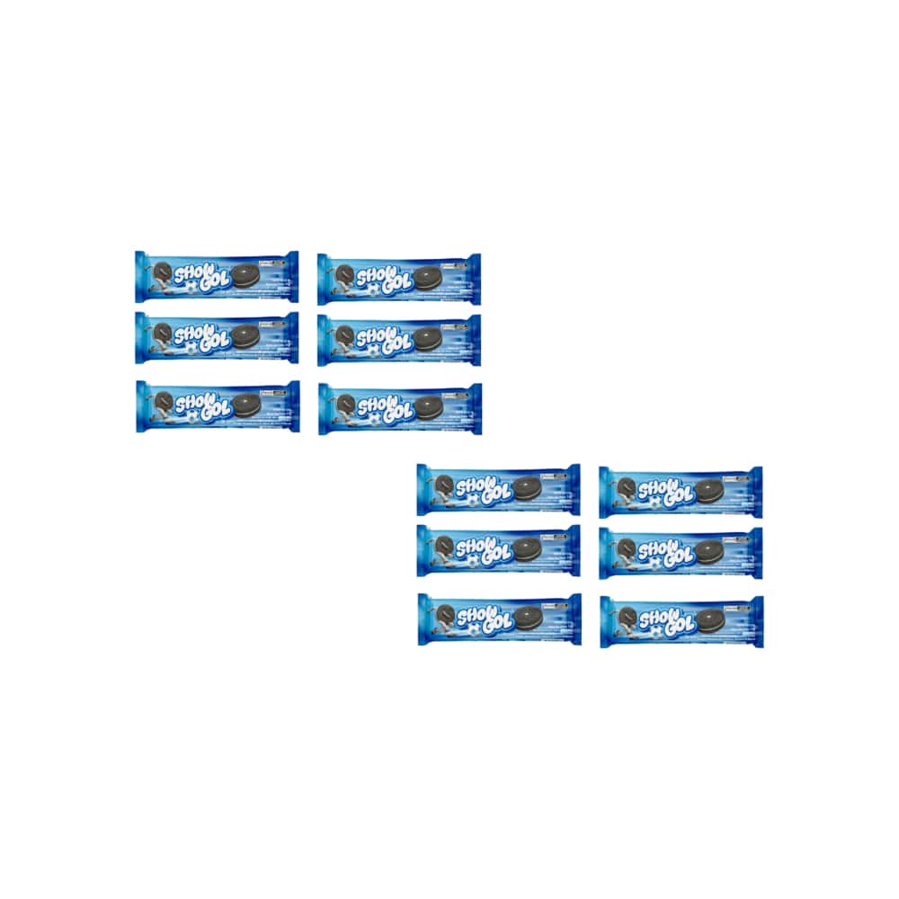Galletas rellenas con crema sabor vainilla Show Gol (12 x 76 g / 2.68 oz) - Miniatura 1