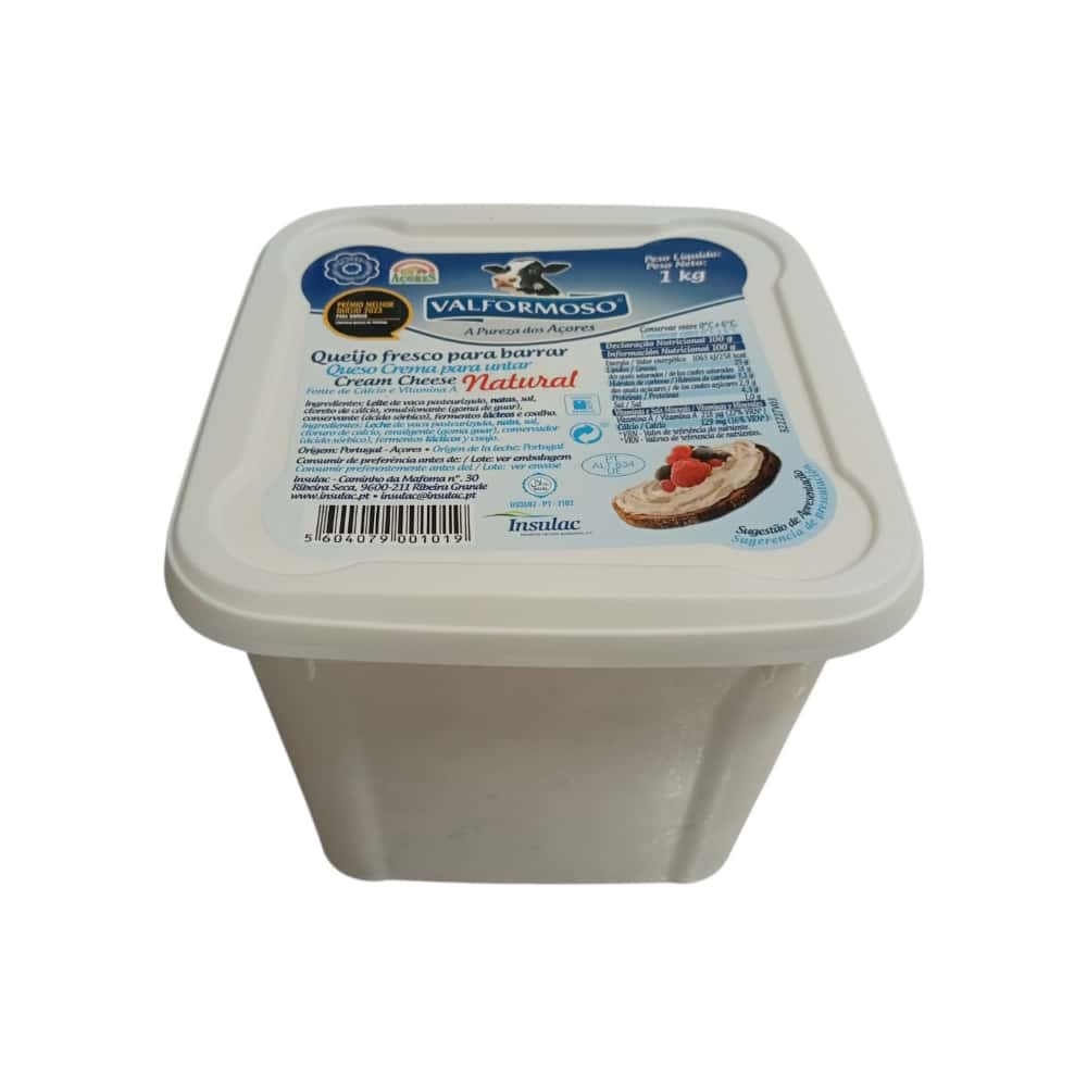 Queso crema natural para untar Valformoso (1 kg / 2.2 lb) - Miniatura 1