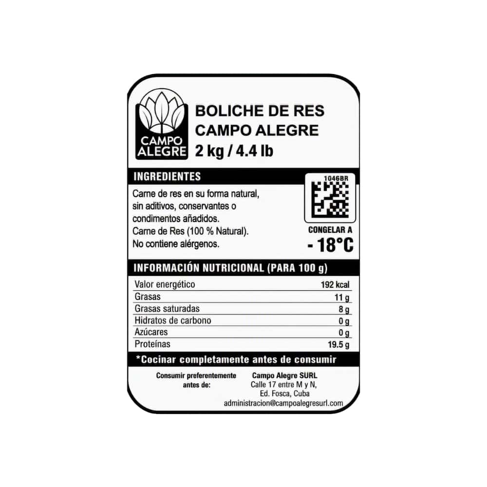 Boliche de res Campo Alegre (2 kg / 4.4 lb) - Miniatura 2