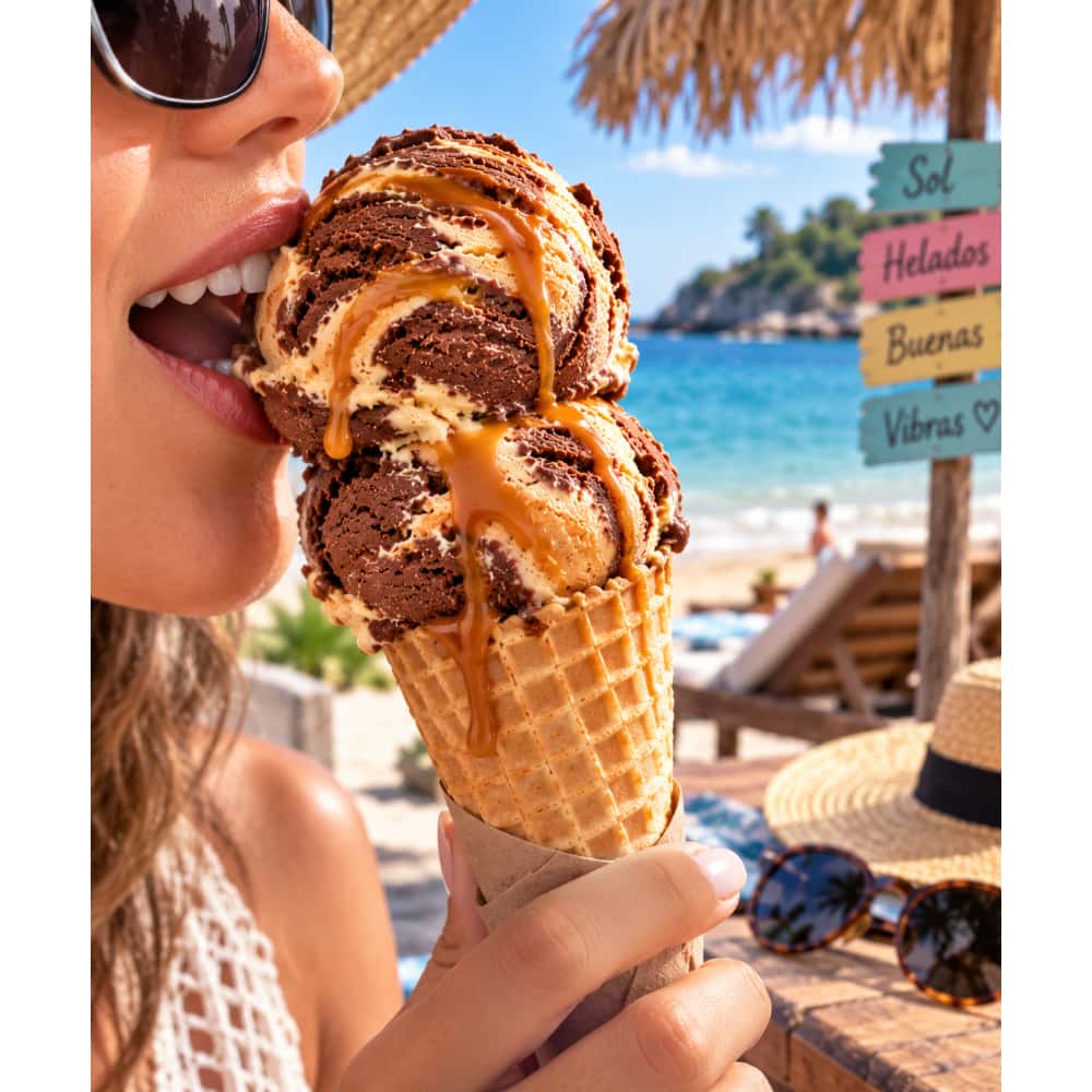 Helado doble crema sabor chocolate y caramelo Alask (4 L) - Miniatura 3