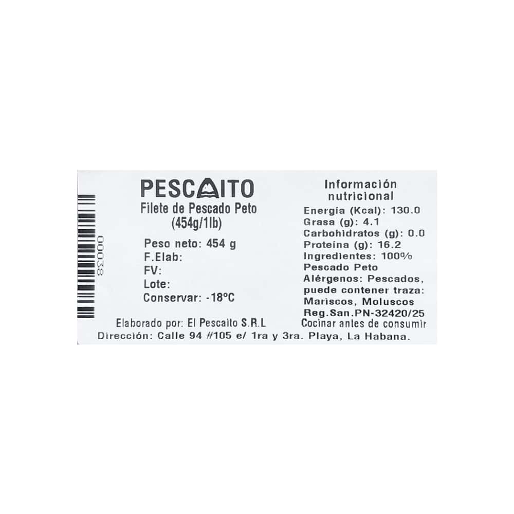 Filete de pescado peto Pescaito (454 g / 1 lb) - Miniatura 2