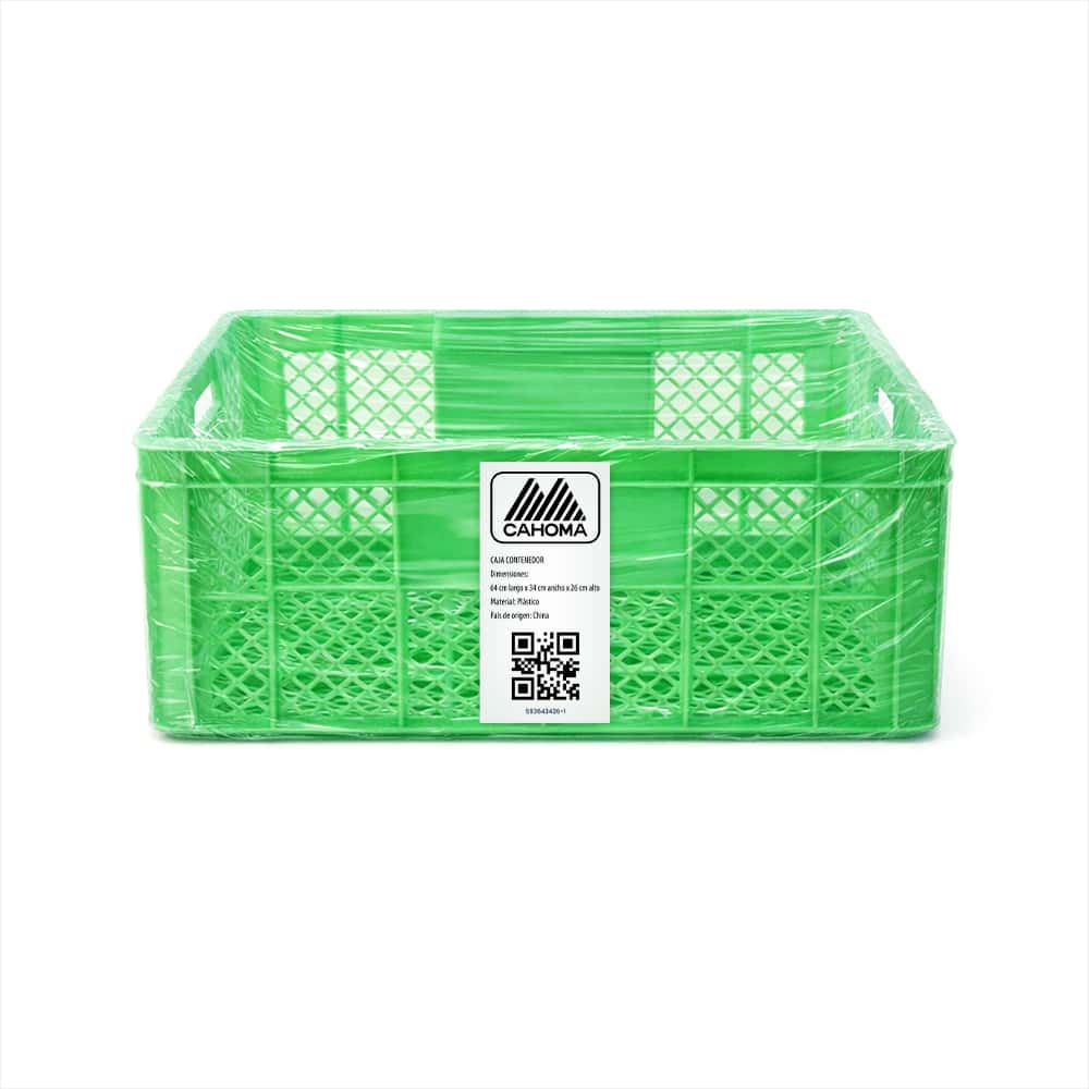 Caja verde contenedor para almacenamiento y transporte Cahoma - Miniatura 7